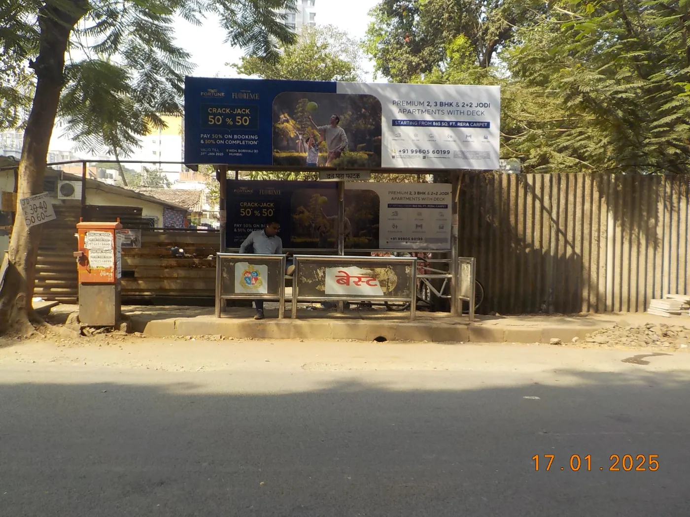 Bus shelter advertising campaign in Mumbai