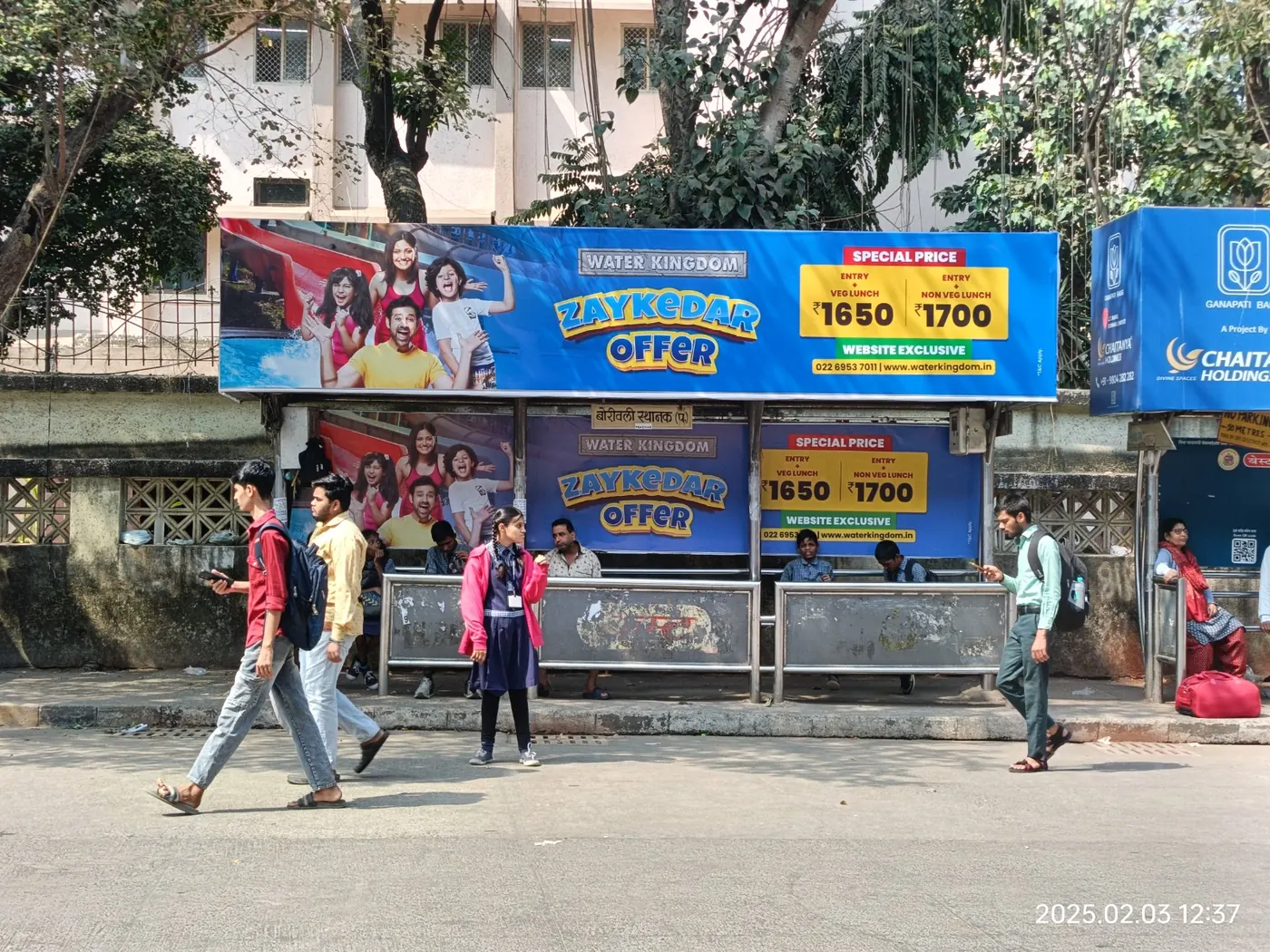 Five9 Media bus shelter campaign for Water Kingdom