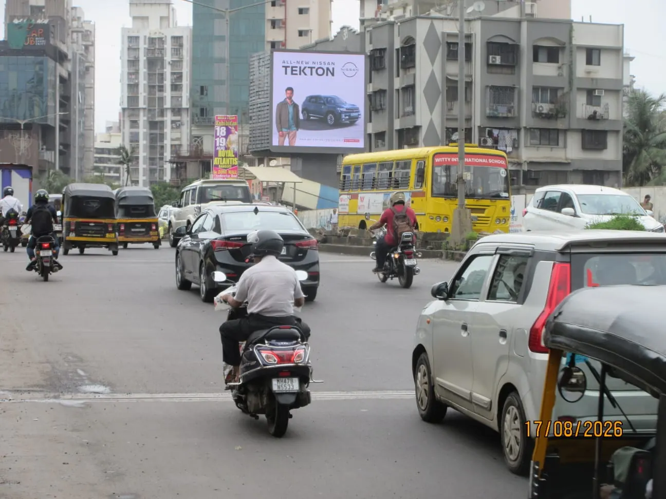 Digital and outdoor billboard campaign on a Mumbai road