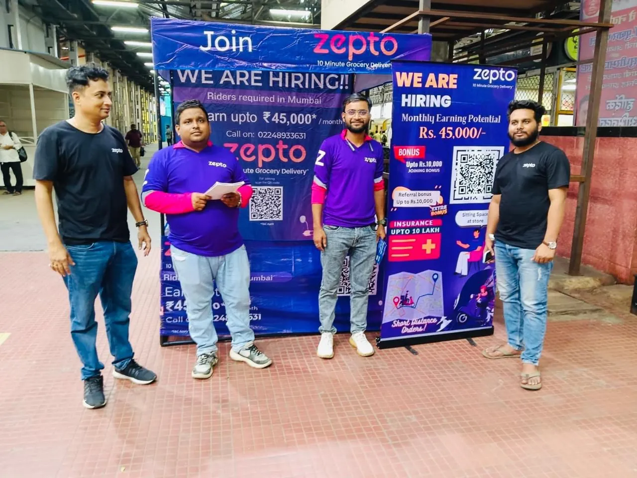 Zepto BTL stall activation by Five9 Media